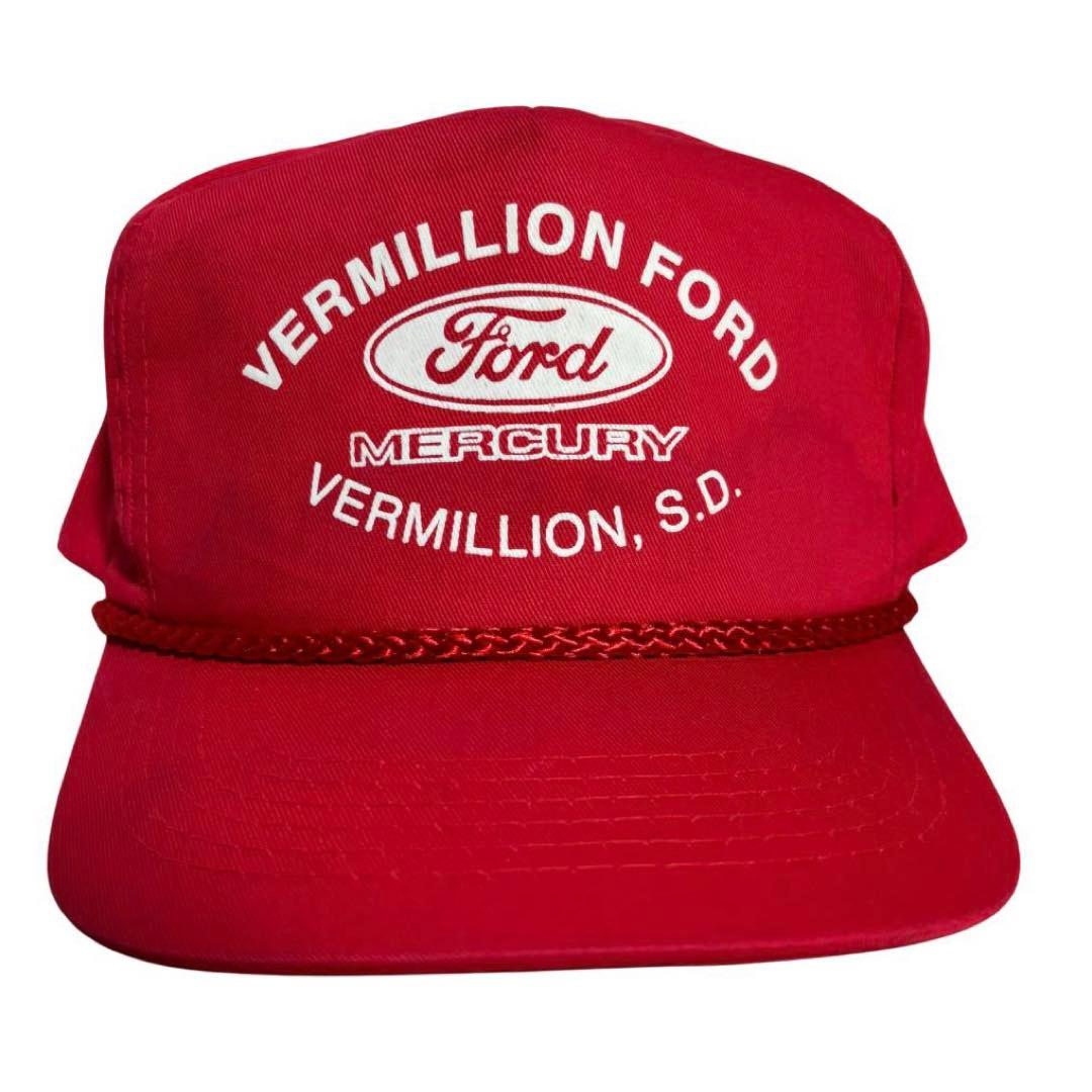 FORD トラッカーキャップ フォード ビンテージ アメ車 帽子 レッド 赤