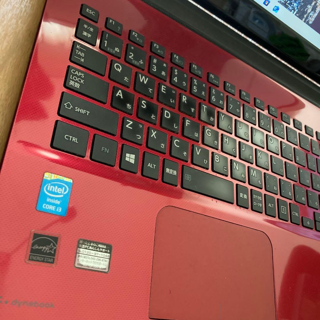 ToshibaノートPC Core i3 932GB SSD 赤T55/45MR - メルカリ