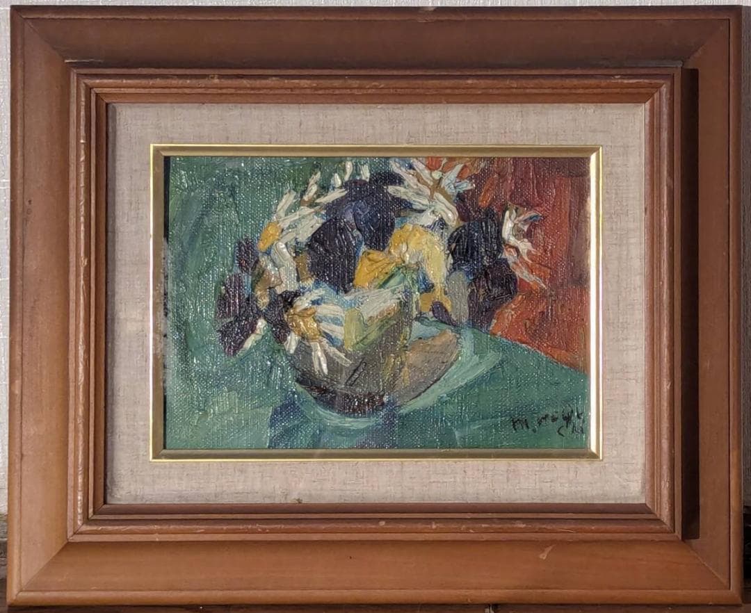 【真作】絵画　油彩SM　力強き花束　厚塗り表現　モダン静物画　X169 楽天市場】高田 悟 「 野の花 」 油絵 油彩画 SM サムホール 縦 : 内田画廊