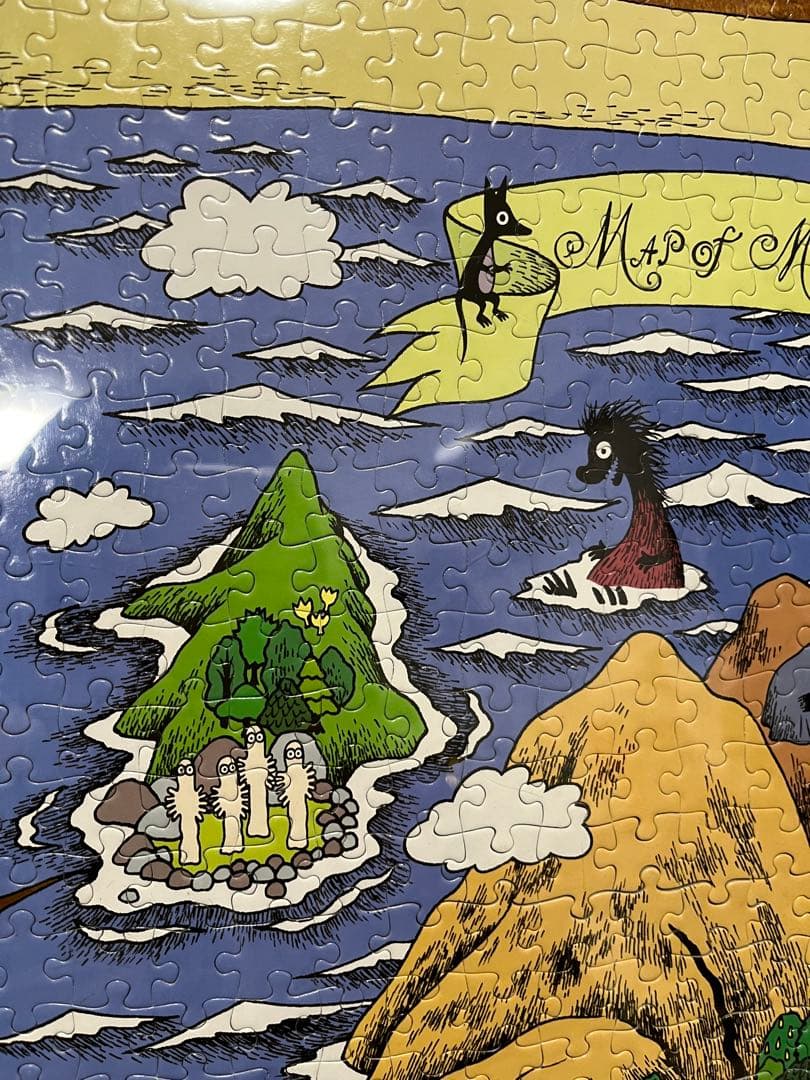完成品 ムーミン谷地図•II パズル 1000ピース ※傷汚れあり - メルカリ