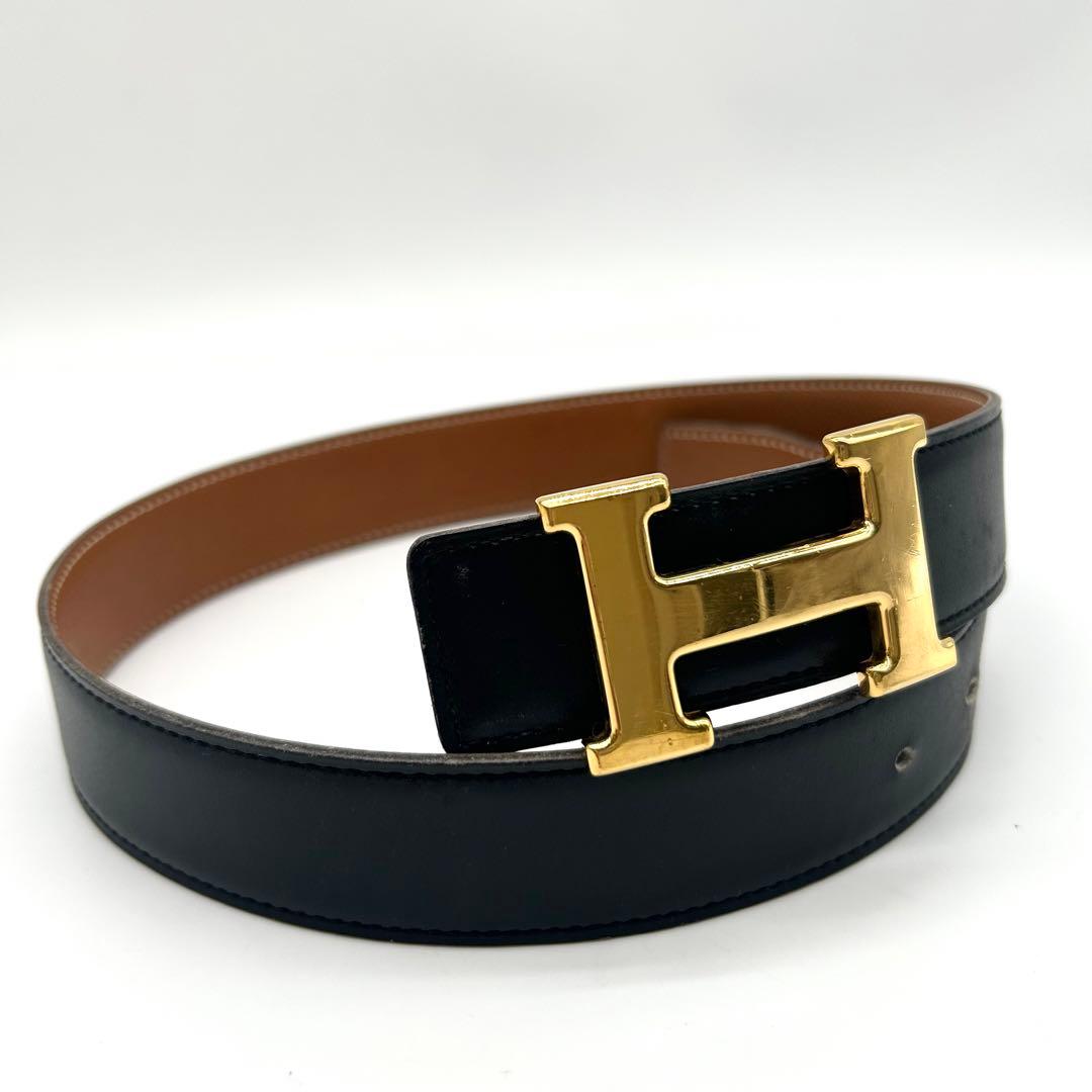 美品★エルメス ベルトバックル コンスタンス　リバーシブルベルト A刻印 65 HERMES エルメス Hバックル D刻印 コンスタンス Hバックル ベルト