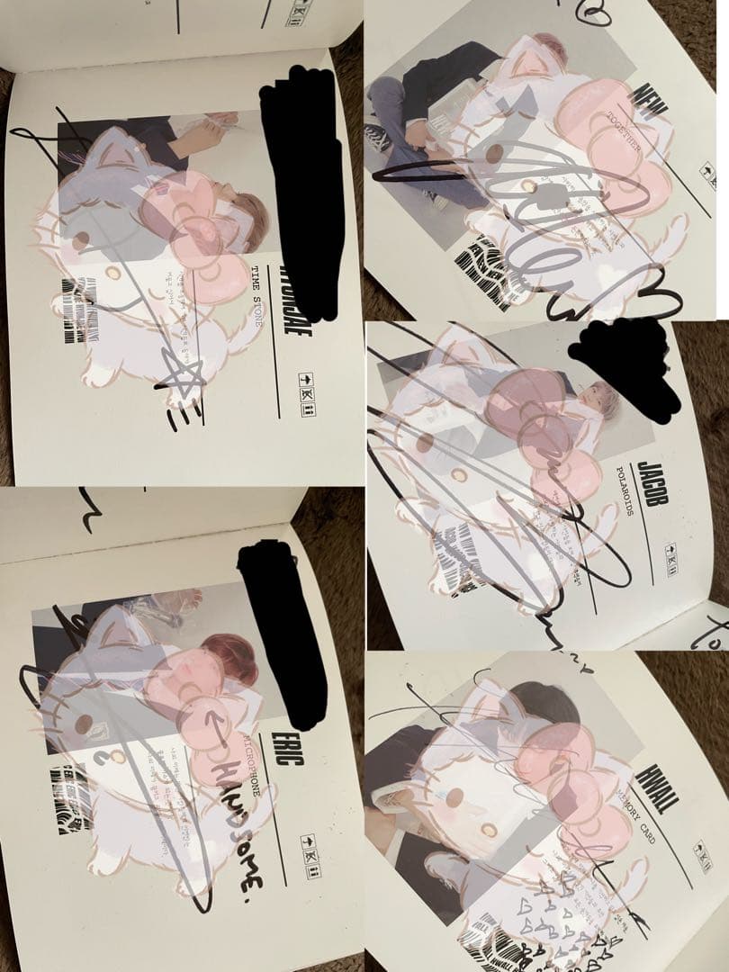 THE BOYZ 直筆サイン　アルバム　ポストイット　トレカ THE BOYZ 直筆サイン アルバム ポストイット トレカ THE BOYZ 直筆