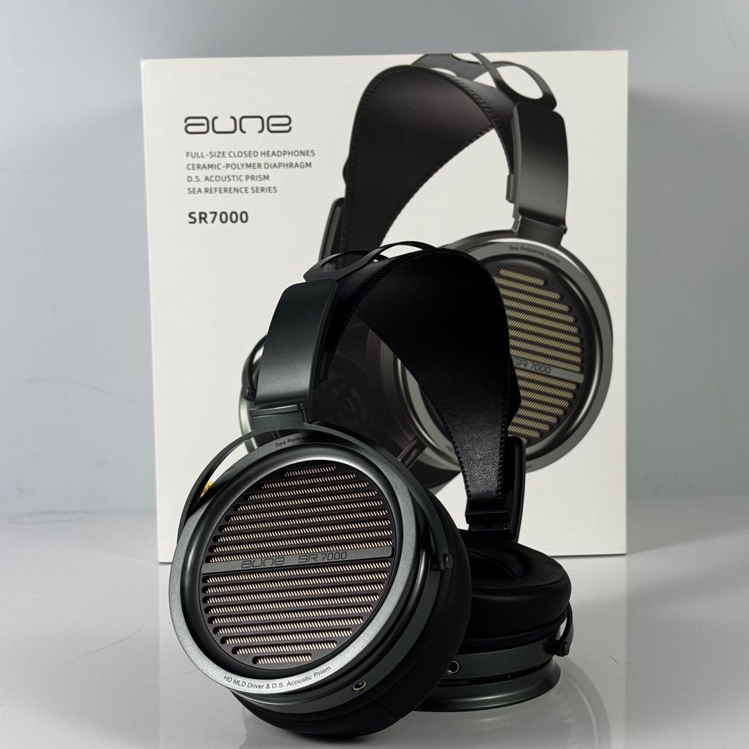 美品 aune SR7000 ヘッドホン（密閉型／高音質） Aune SR7000 Butterfly Wired High Sound Quality HiFi Closed End