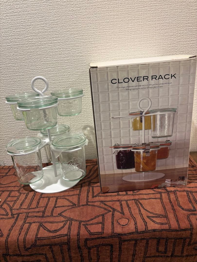 廃盤品】WECK ウェック クローバーラック 収納ラック 調味料 保存容器