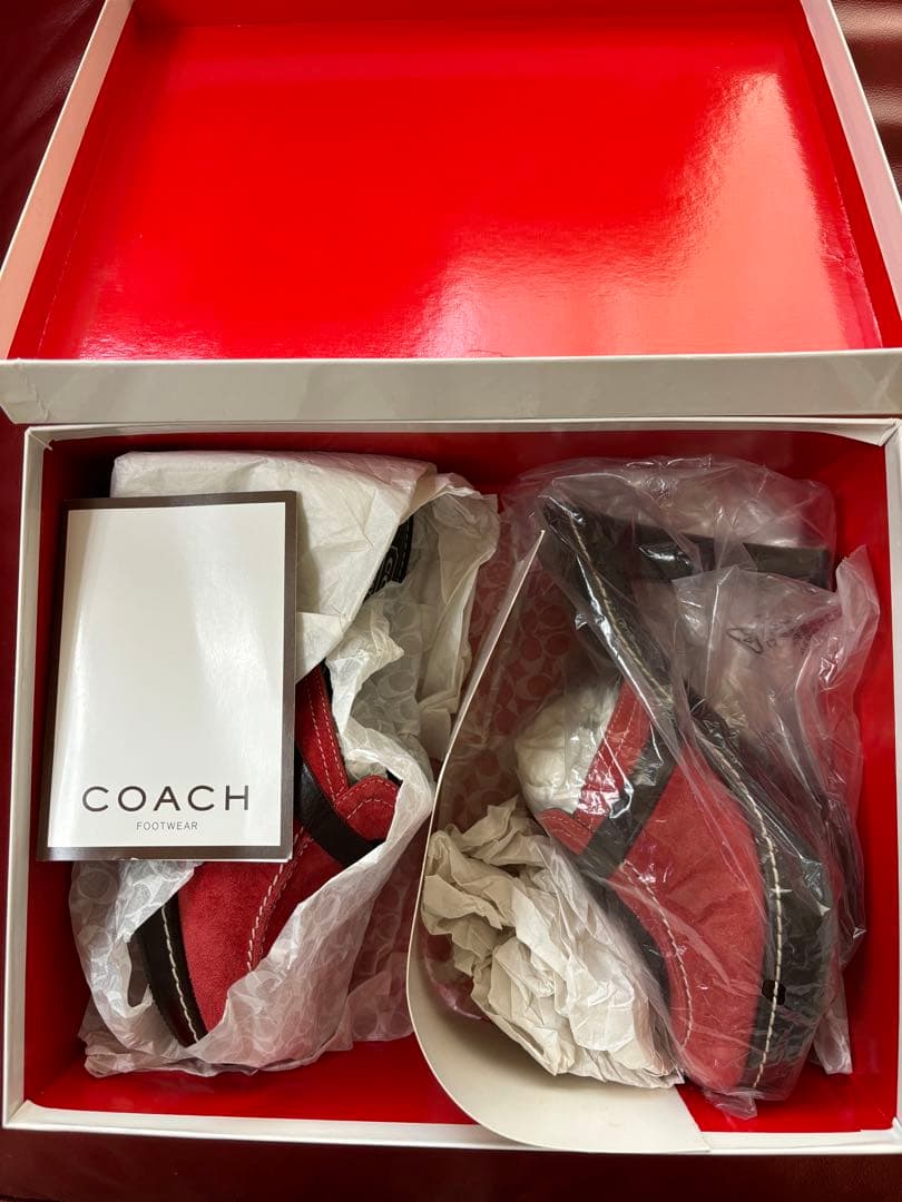 KANAKO様専用 新品未使用 COACH ミュール スエード 本革包み