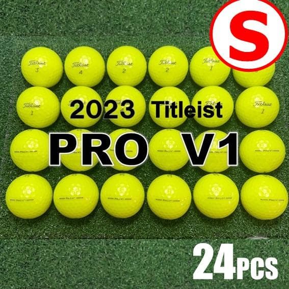 S110】Titleist PRO V1 黄 23年 ロストボール 24球 - メルカリ
