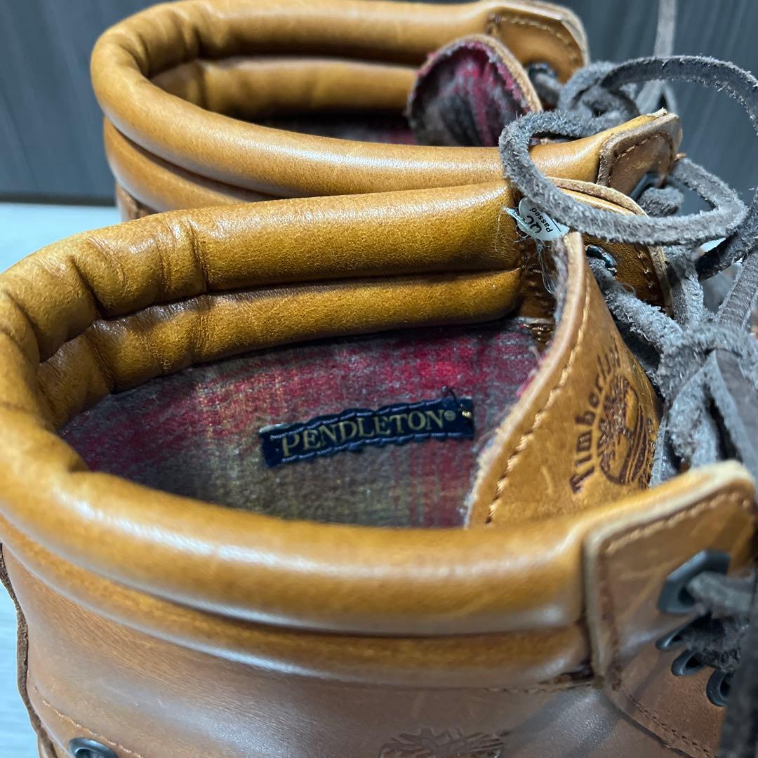 ティンバーランド × ペンドルトン セブンアイ チャッカ 28cm ブラウン