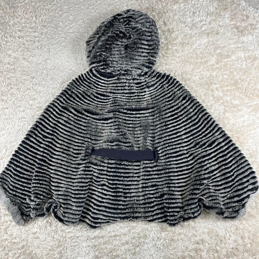 ARBORENTE レッキス シルバーフォックス ファー ポンチョ M~Lサイズ