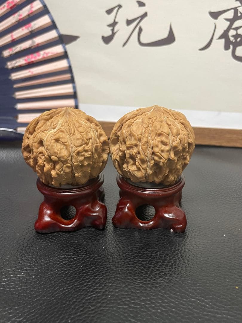 No.534 ❤️遊ぶクルミ 文玩核桃 高級小衆精配满肉平谷大闷墩ビッグ