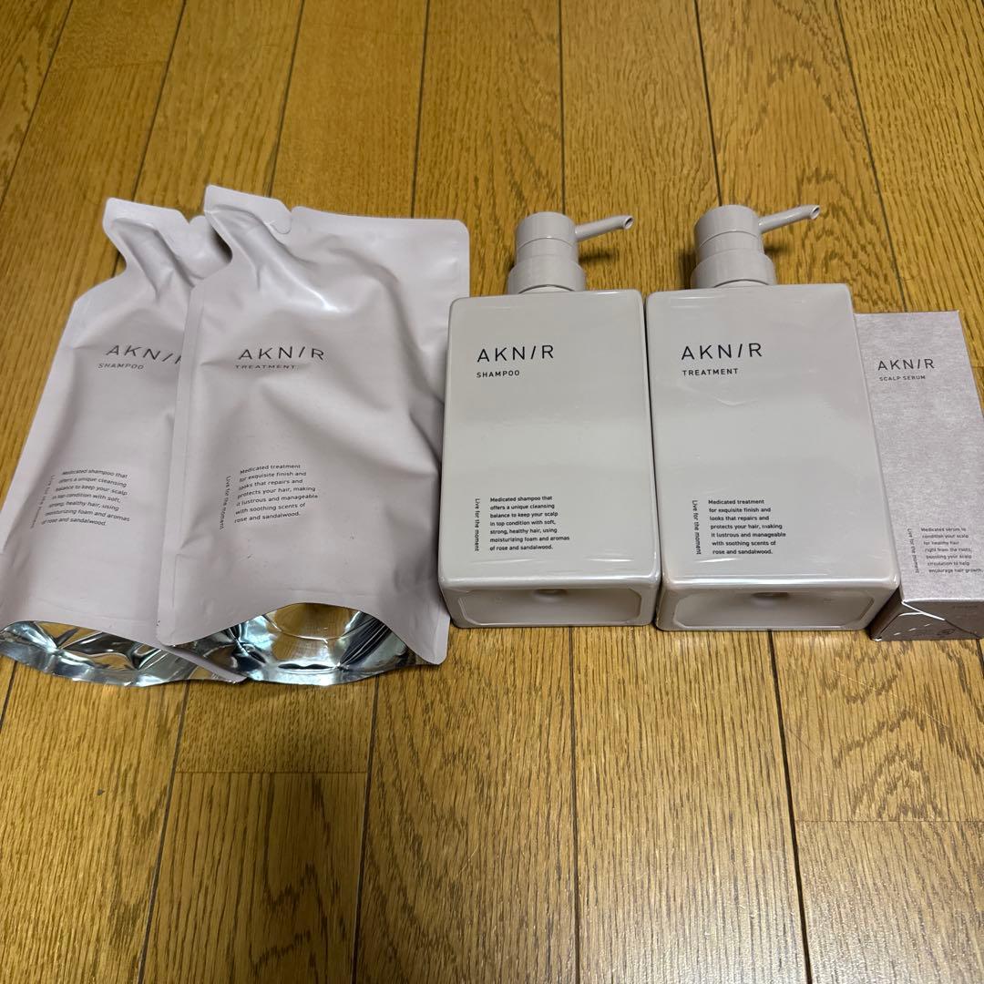 AKNI/R シャンプー&トリートメント300ml 薬用ヘアシャンプー&トリートメントセット初回【ローズ×サンダルウッド