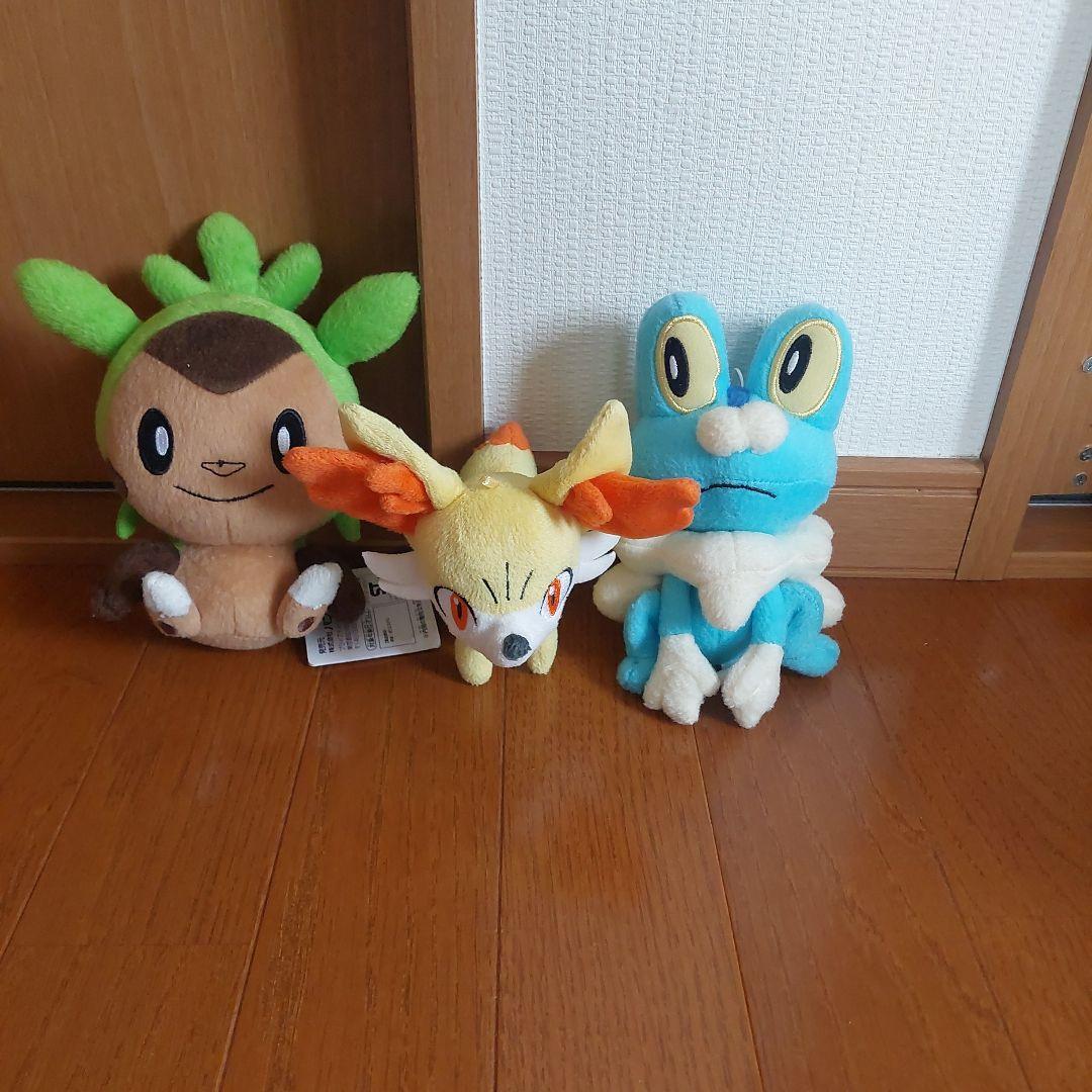 ポケモンぬいぐるみ】第6世代御三家セット ケロマツ、ハリマロン