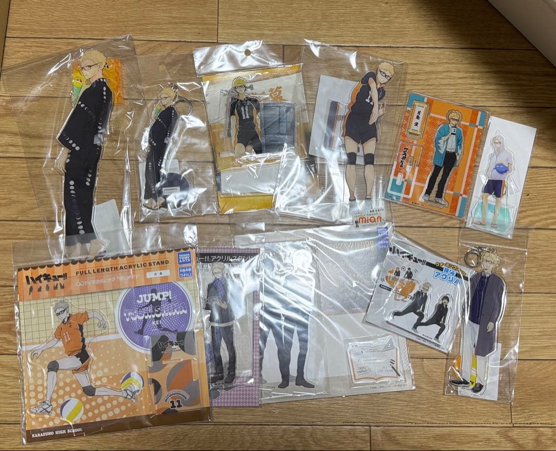 m*o様 ハイキュー 月島蛍 グッズ アクリルスタンド 缶バッジ 102点 まと