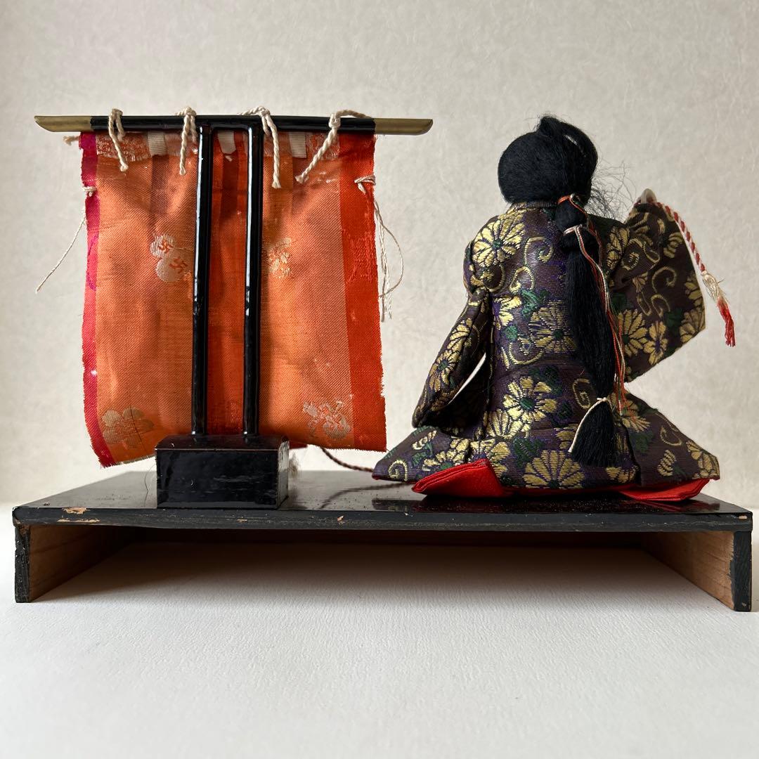 雛人形 狆引き官女 犬引き官女 狆を連れた官女 明治 大正 市松人形