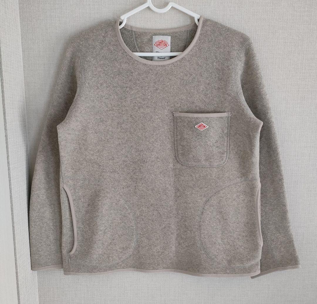 美品 DANTON フリースプルオーバー ベージュ36 - メルカリ