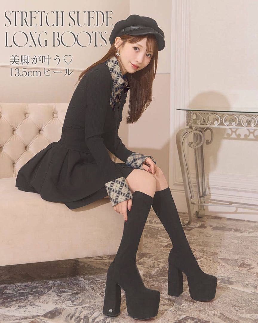 ミシェルマカロン michellMacaron 美脚ロングブーツ Mサイズ - メルカリ