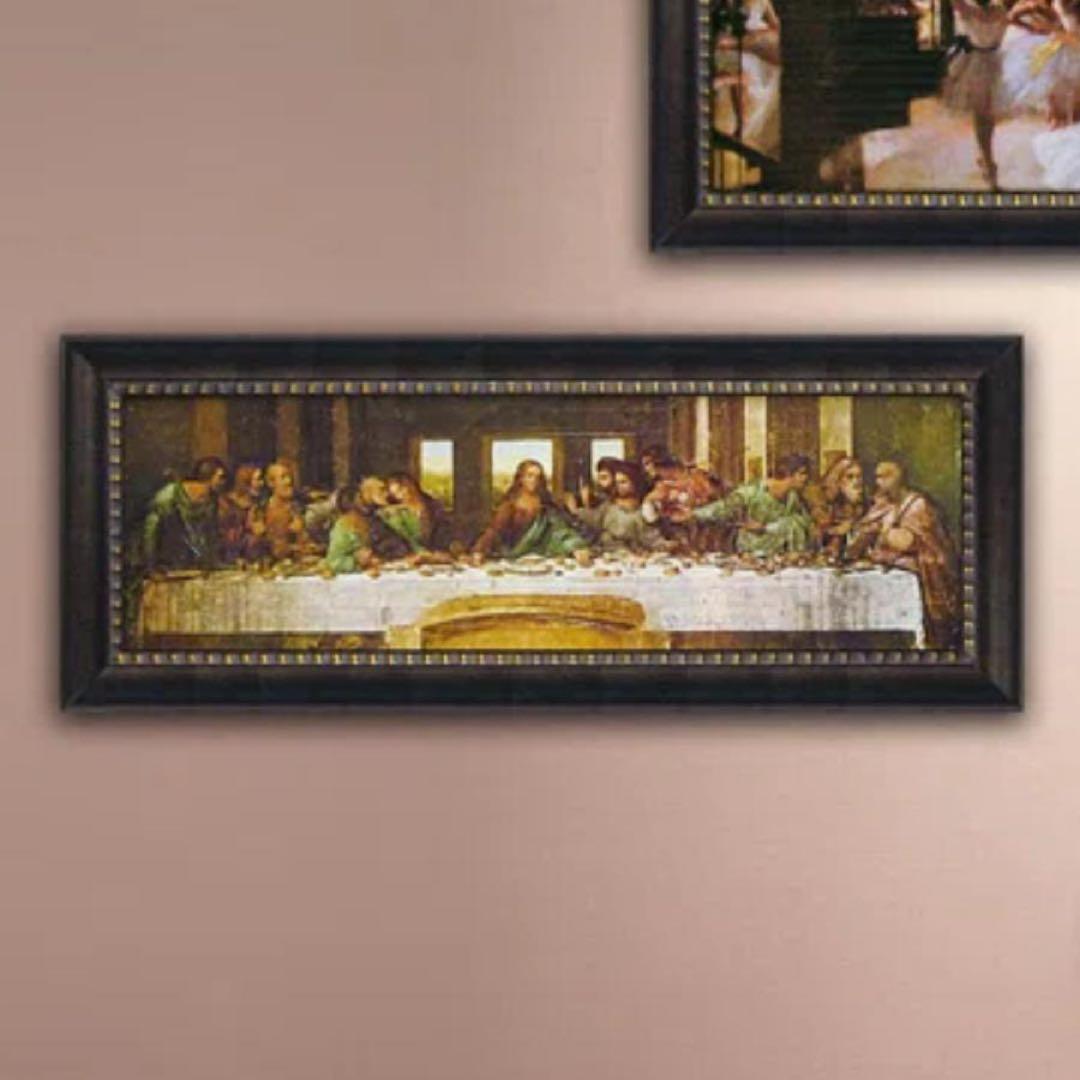 最後の晩餐　フレーム付き大型アート　キリスト 最後の晩餐 レオナルド・ダ・ヴィンチ 世界の名画