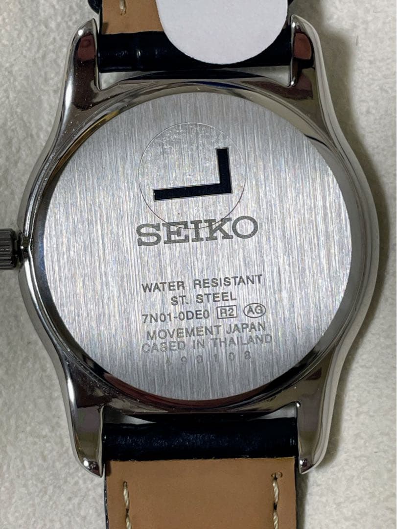 SEIKO SCXP031 シルバー文字盤 レザーベルト - メルカリ