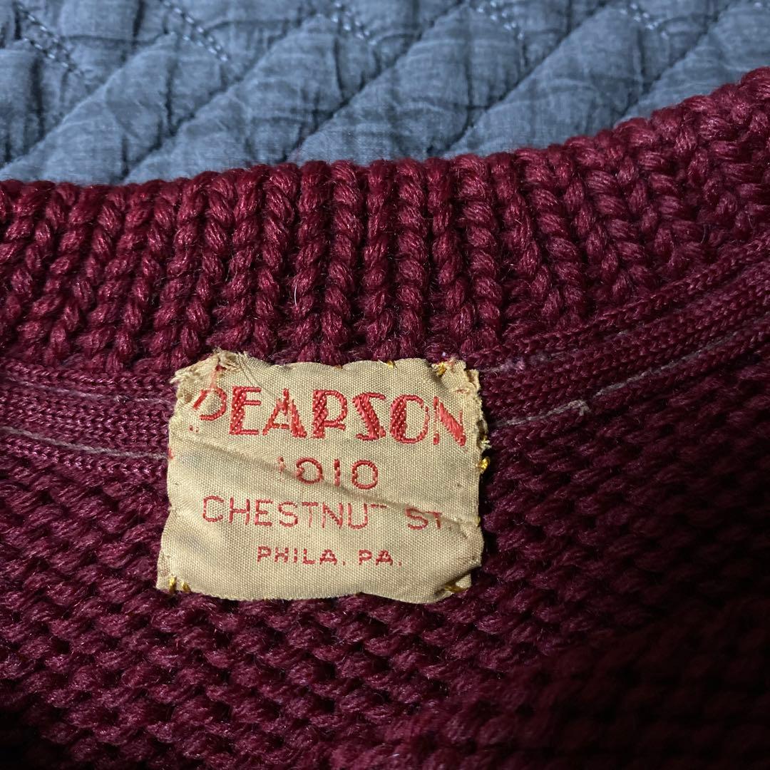 50's カレッジレタードニット　PEARSON ローゲージニット　“1955”