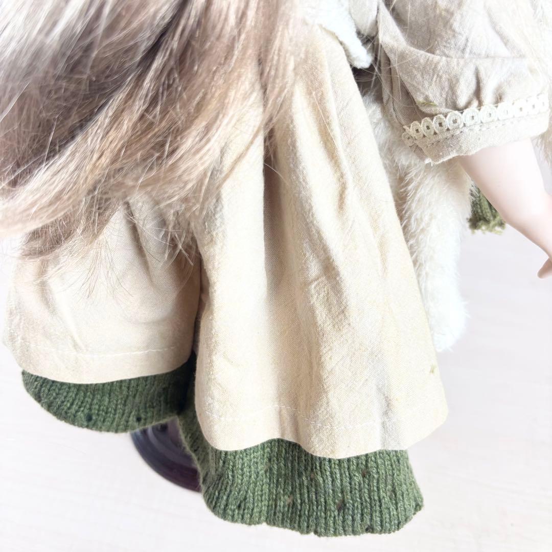 ビスクドール 身長約46cm うさぎを持った女の子