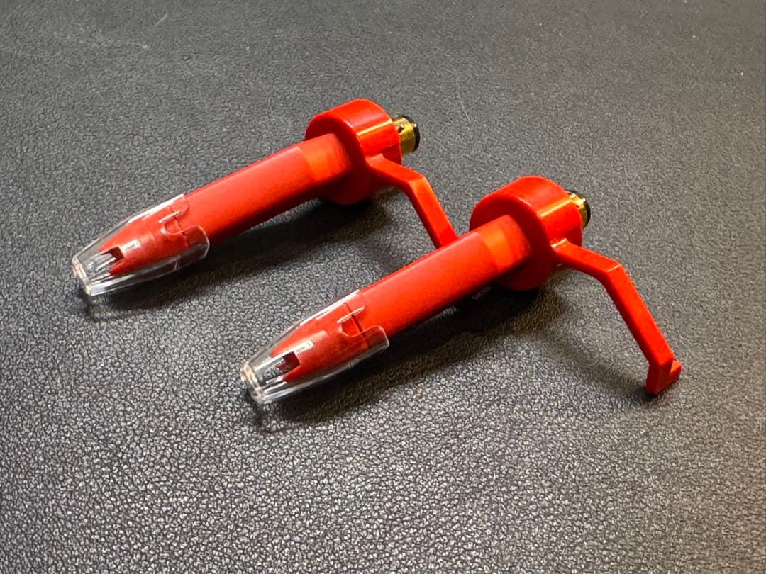 樽屋カートリッジ 01M 赤針 ケース付き 樽屋TW-01Mケース付カートリッジ2本＋交換針2個のパーフェクトセット