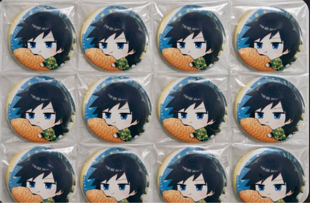 鬼滅の刃 セガ コラボカフェ たい焼き 缶バッジ 義勇 12個 鬼滅の刃 × セガのたい焼き 7月24日より「鬼滅の刃焼き」発売!