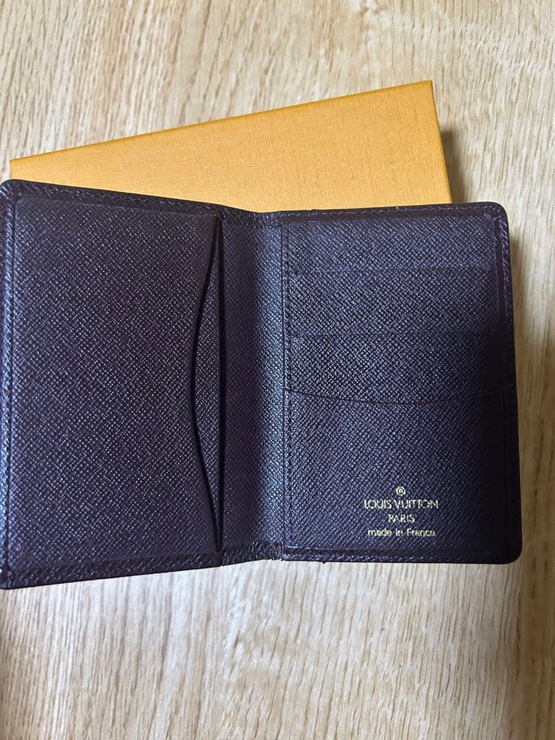 Louis Vuitton ダークブラウン 名刺入れ - メルカリ