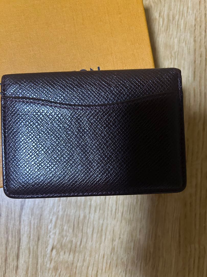 Louis Vuitton ダークブラウン 名刺入れ - メルカリ
