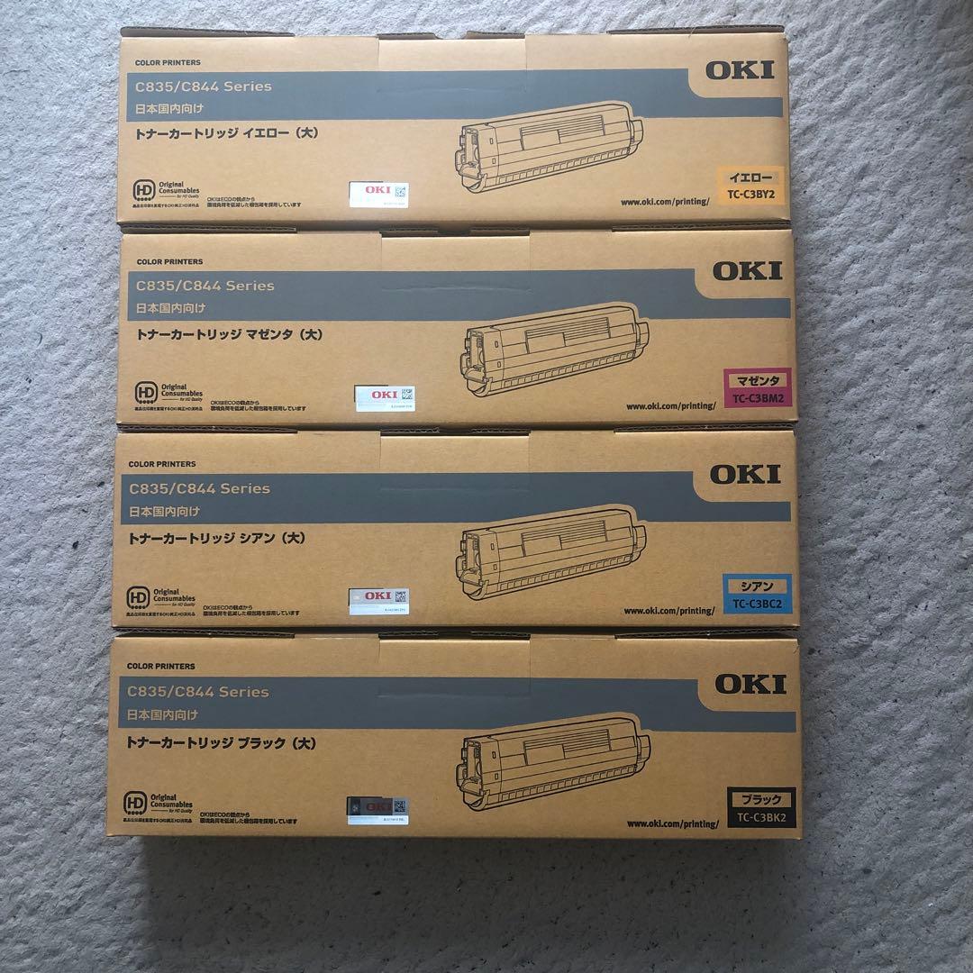 OKI 純正トナーカートリッジ （大）４色セット TC-C3B 純正 OKIトナーカートリッジ(大) TC-C4A 4色セット No 2｜Yahoo