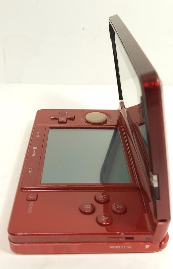 ☆動作品☆Nintendo 3DS フレアレッド 本体 箱、説明書、充電器付属