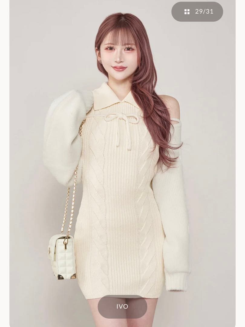 ダーリッチ ショートボレロニットミニワンピース FL - メルカリ