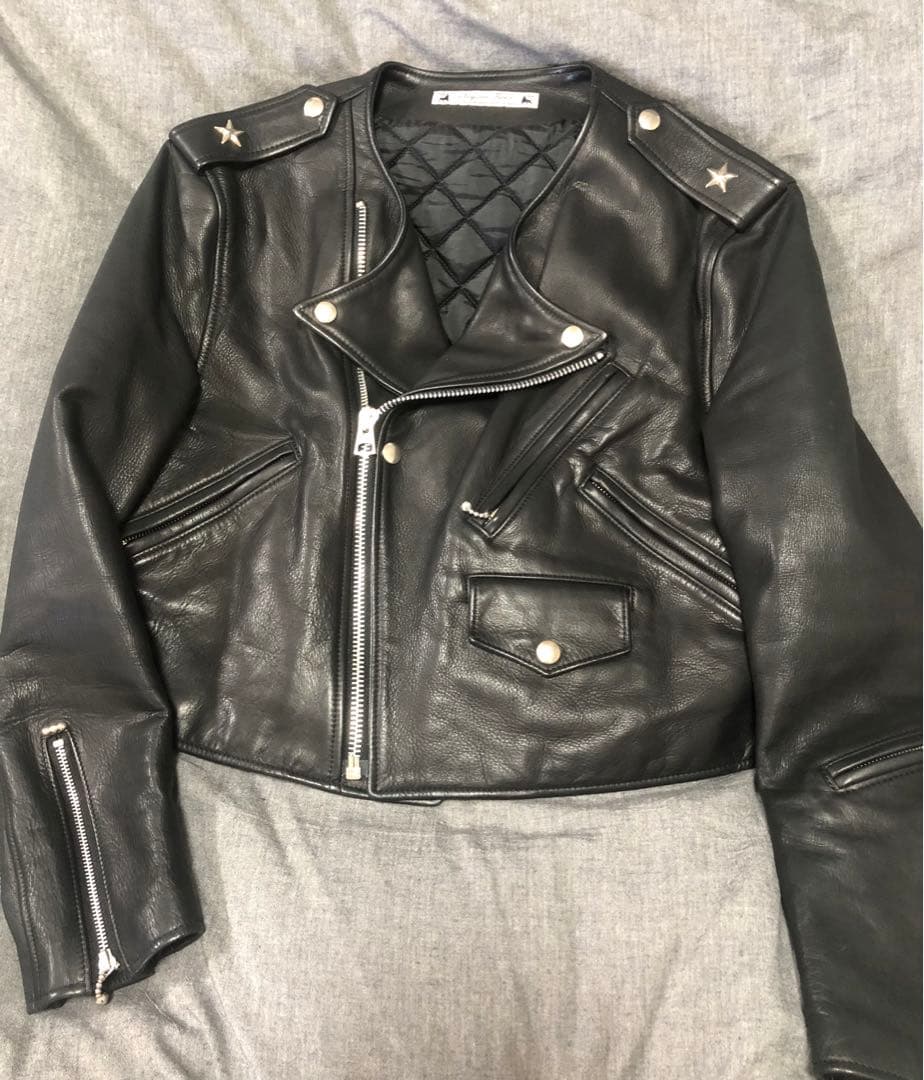 美品！Sasquatchfabrix . ライダース SASQUATCHfabrix.（サスクワァッチファブリックス）の「× blackmeans