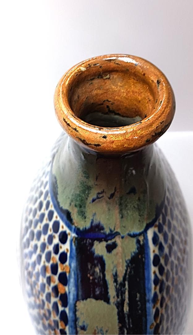 トナラ焼 フォークアート 民族 花瓶 フラワーベース メキシコ