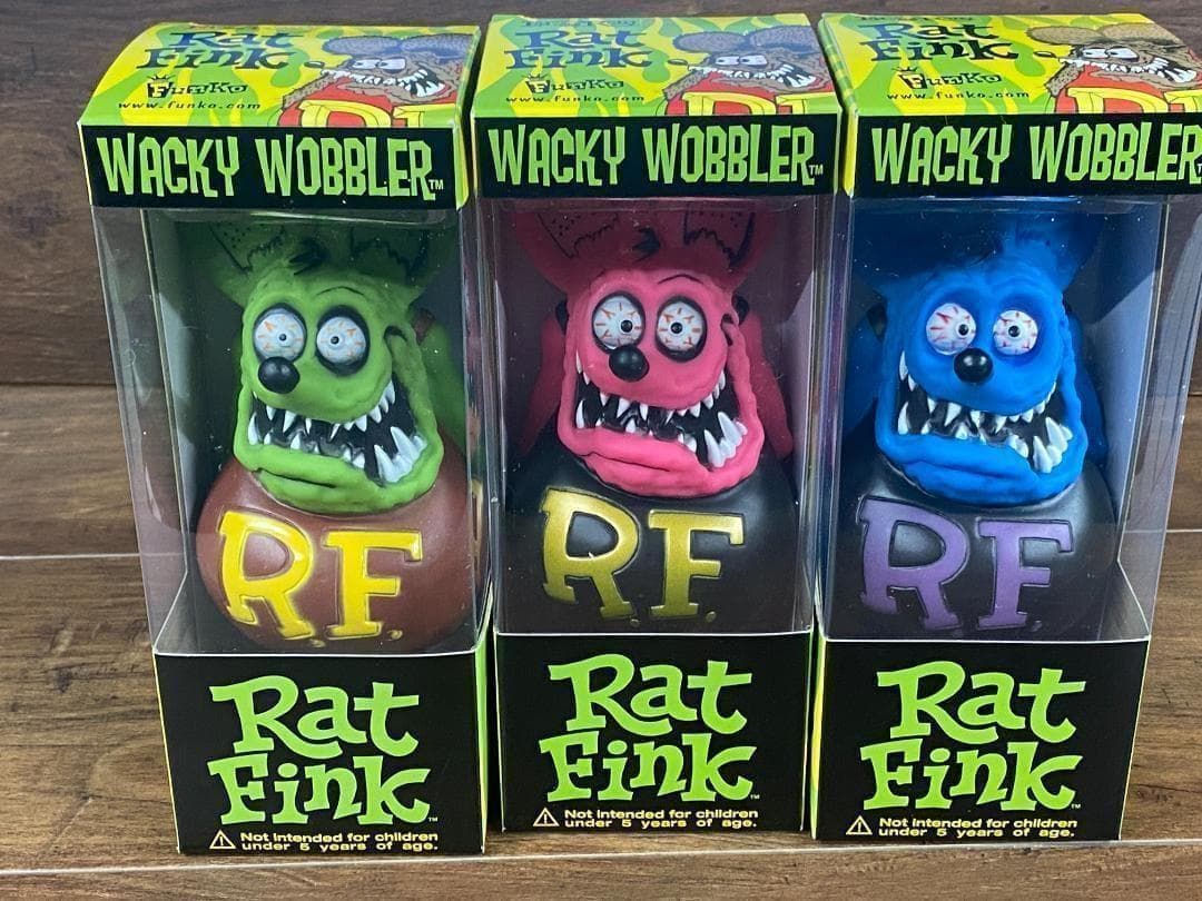 Rat Fink ラットフィンク ボビングヘッド フィギュア 3体セット 楽天市場】ファンコ ラットフィンク フィギュア メタリック レッド