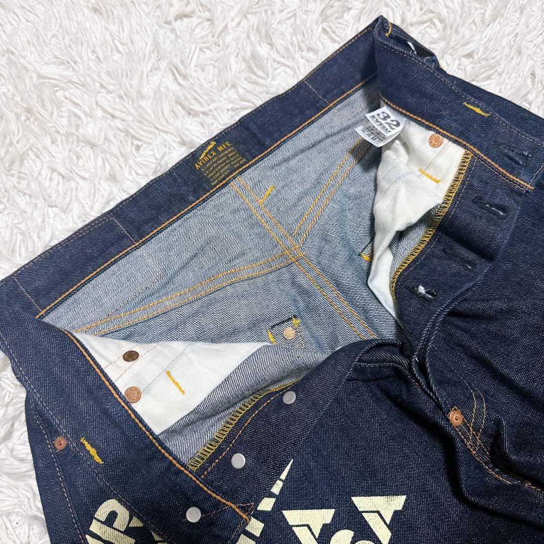EVISU AVIREX デニムジーンズ w32 コラボ 2001 インディゴ - メルカリ