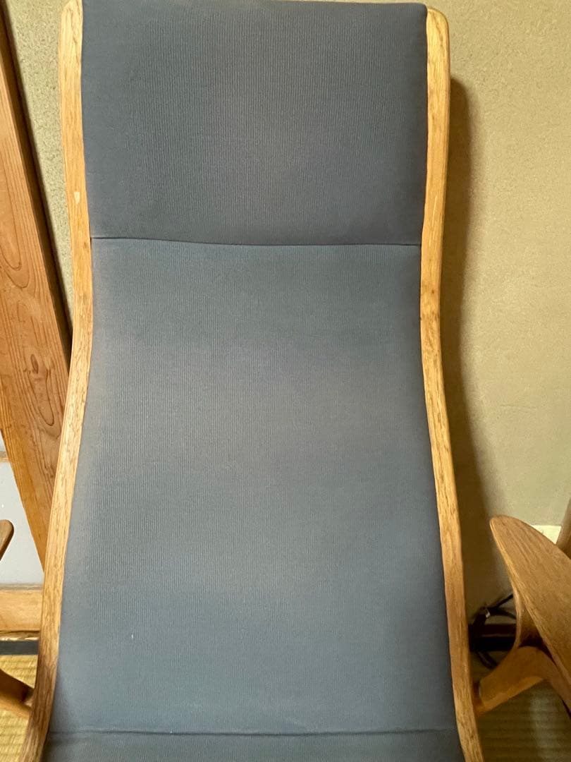 昭和レトロ リクライニングチェア 1人掛け椅子 布張り