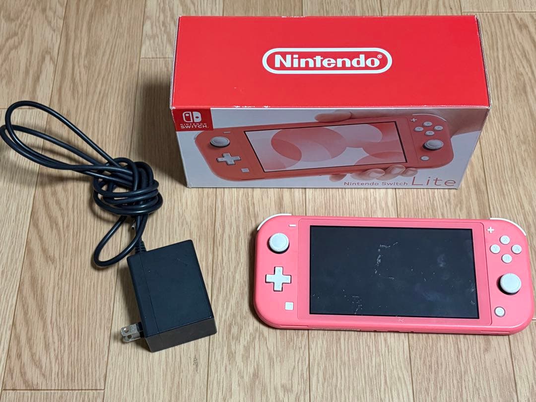 Nintendo Switch Lite ピンク 本体 ACアダプター付き - メルカリ