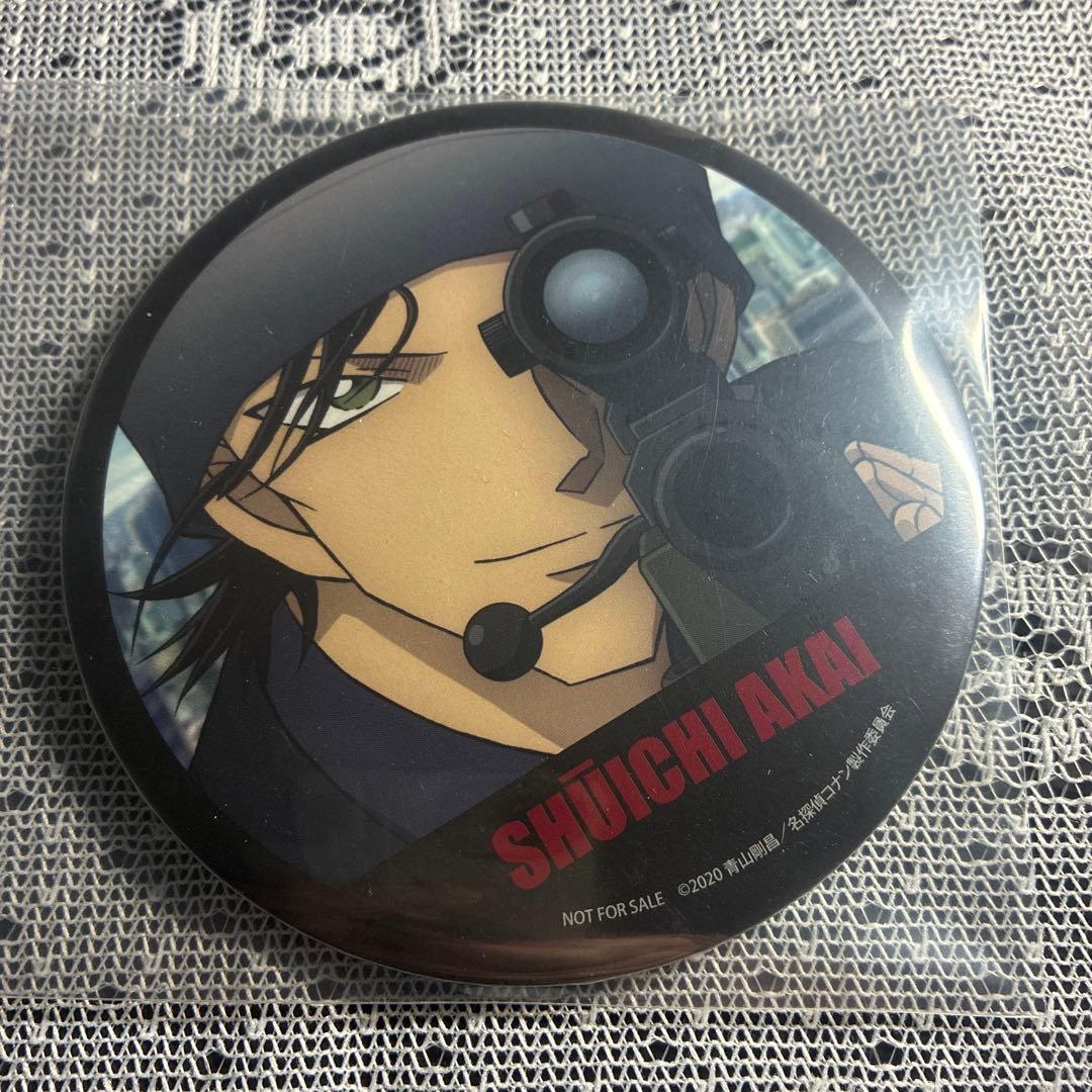 赤井秀一　緋色の弾丸 缶バッジ 名探偵コナン　M24 美品 2026年最新】名探偵コナン 缶バッジ 緋色の弾丸の人気アイテム - メルカリ