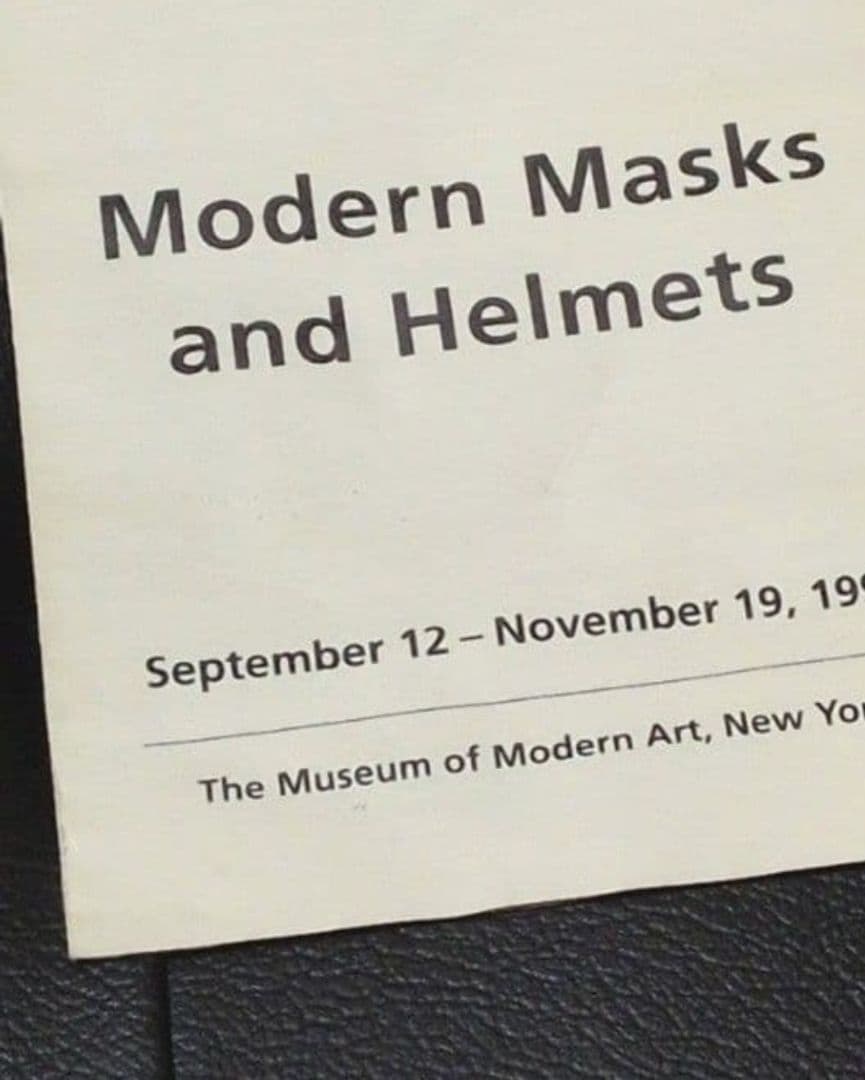 Modern Masks and Helmets MoMA 展覧会カタログ - メルカリ