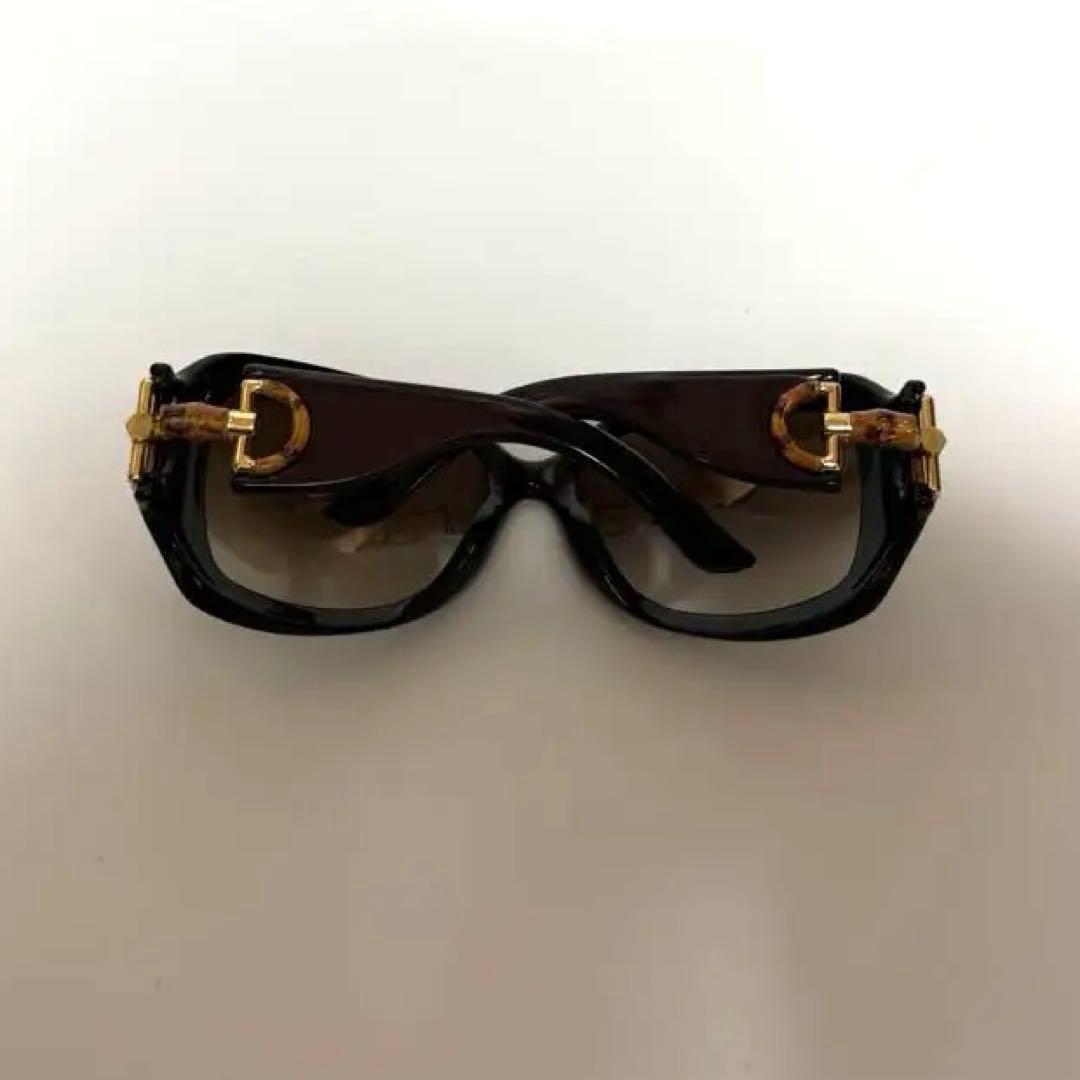 GUCCI バンブー ブラックオーバーサイズサングラス