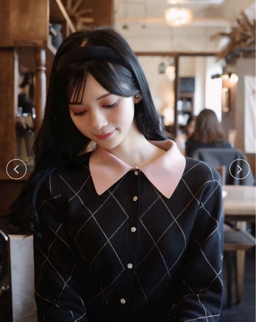 新品スナイデルアーガイルチェックカーディガン - メルカリ