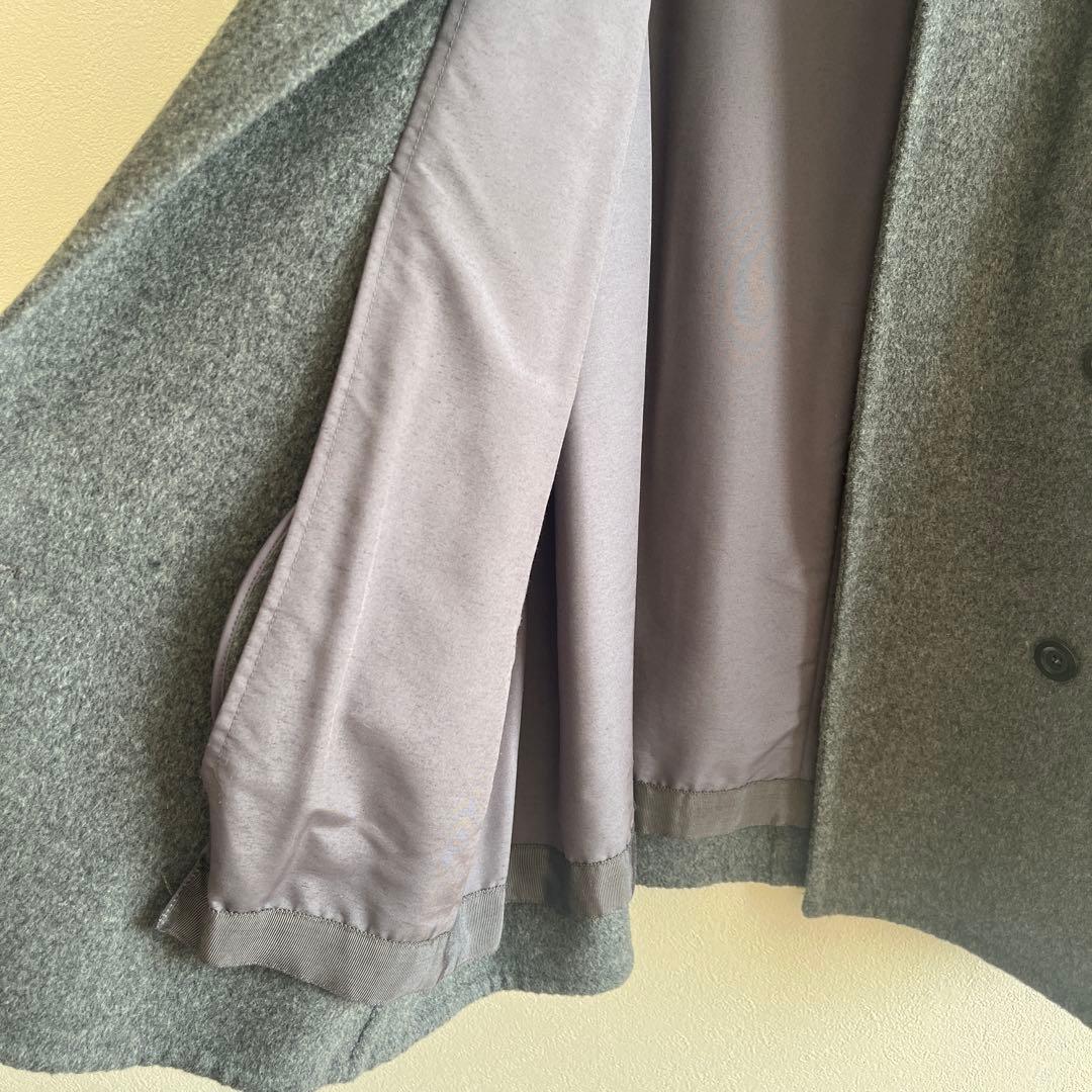 YONFA ダブルボタンウールコート - メルカリ
