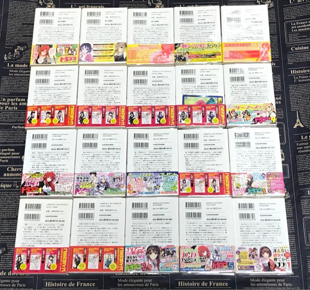 冴えない彼女の育てかた 全巻 セット 全巻 初版 帯付き 20冊 冴え