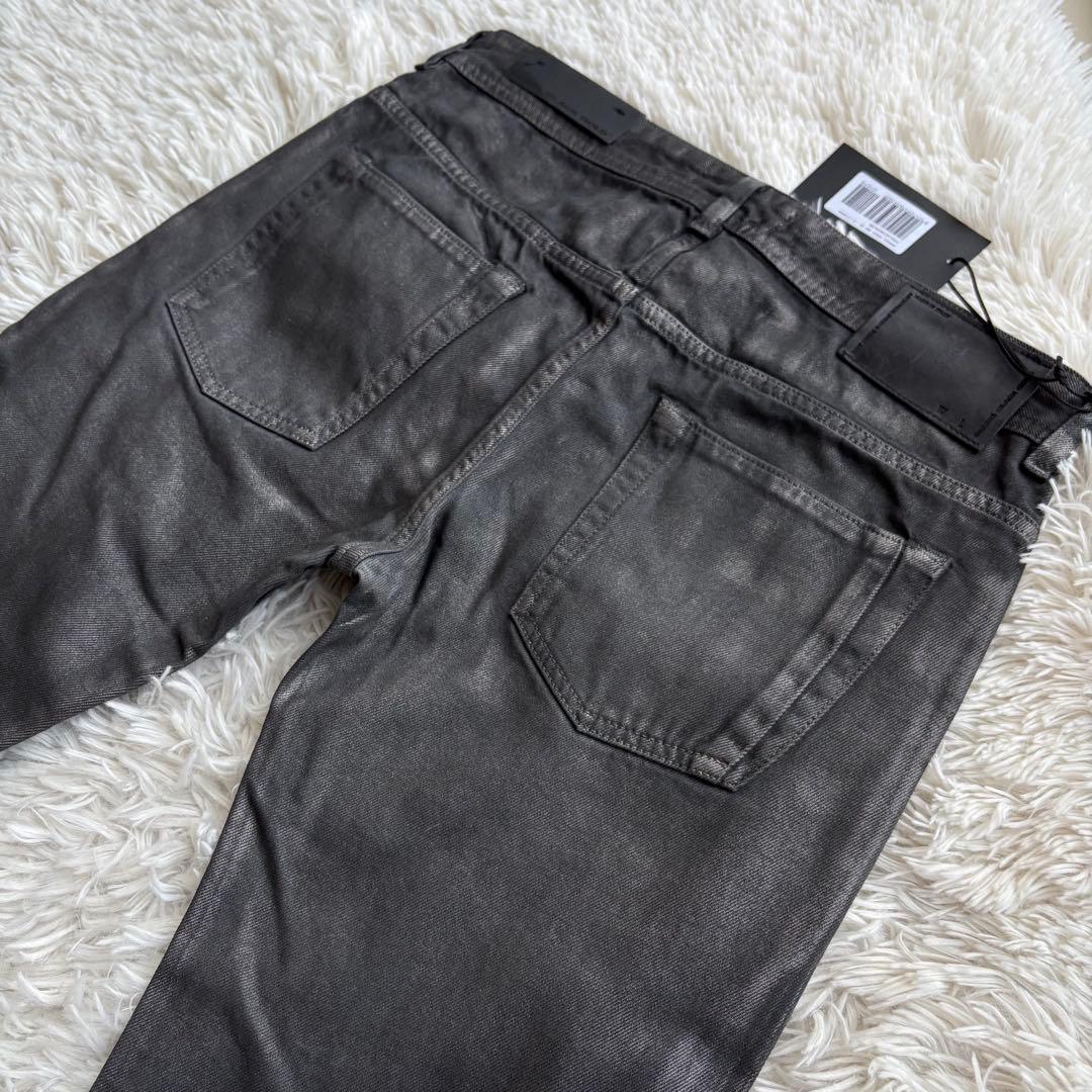 未使用タグ付) ディーゼルブラックゴールド コーティング デニムパンツ