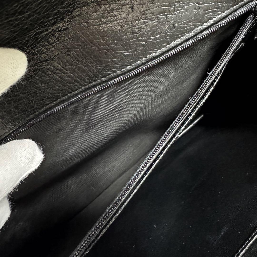 タグ付き 極美品 定価58万 バリー オーストリッチ ビジネスバッグ A4