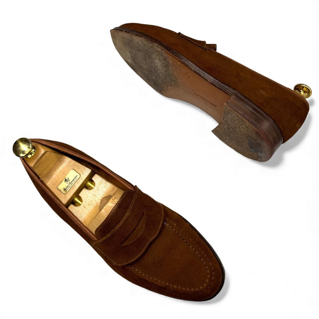 クロケット製 ロイドフットウェア ローファー Jシリーズ 茶 6.5E 25cm