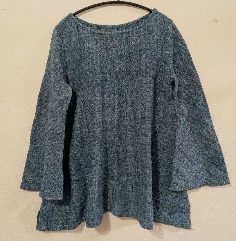 うさとの服 Aライントップス 藍染 染めから選ぶ,Indigo dyes（藍染め） | Usaatoオンラインショップ
