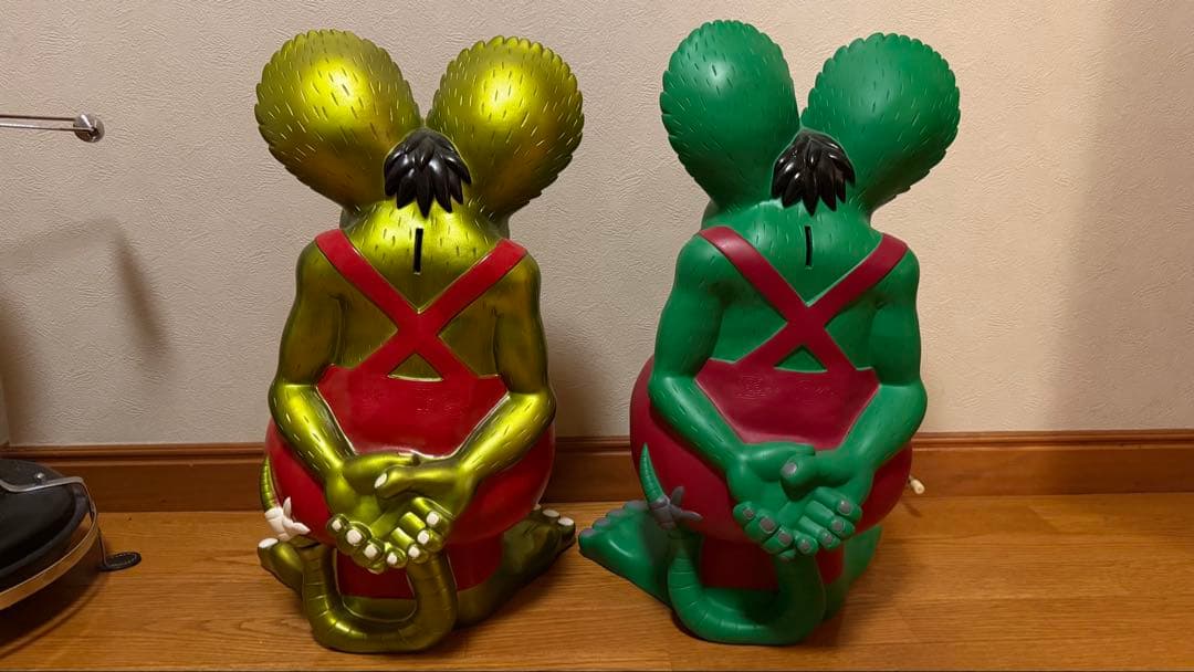 ラットフィンク ソフビ ビッグバンク メタリック／ノーマルカラー 2体