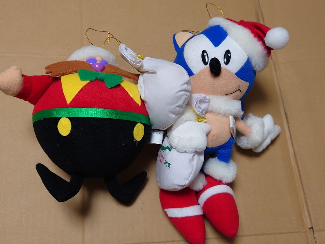 レトロ　ソニック　Dr.エッグマン　クリスマス　サンタ　ぬいぐるみ　1994年 レトロ ソニック Dr.エッグマン クリスマス サンタ ぬいぐるみ 1994年