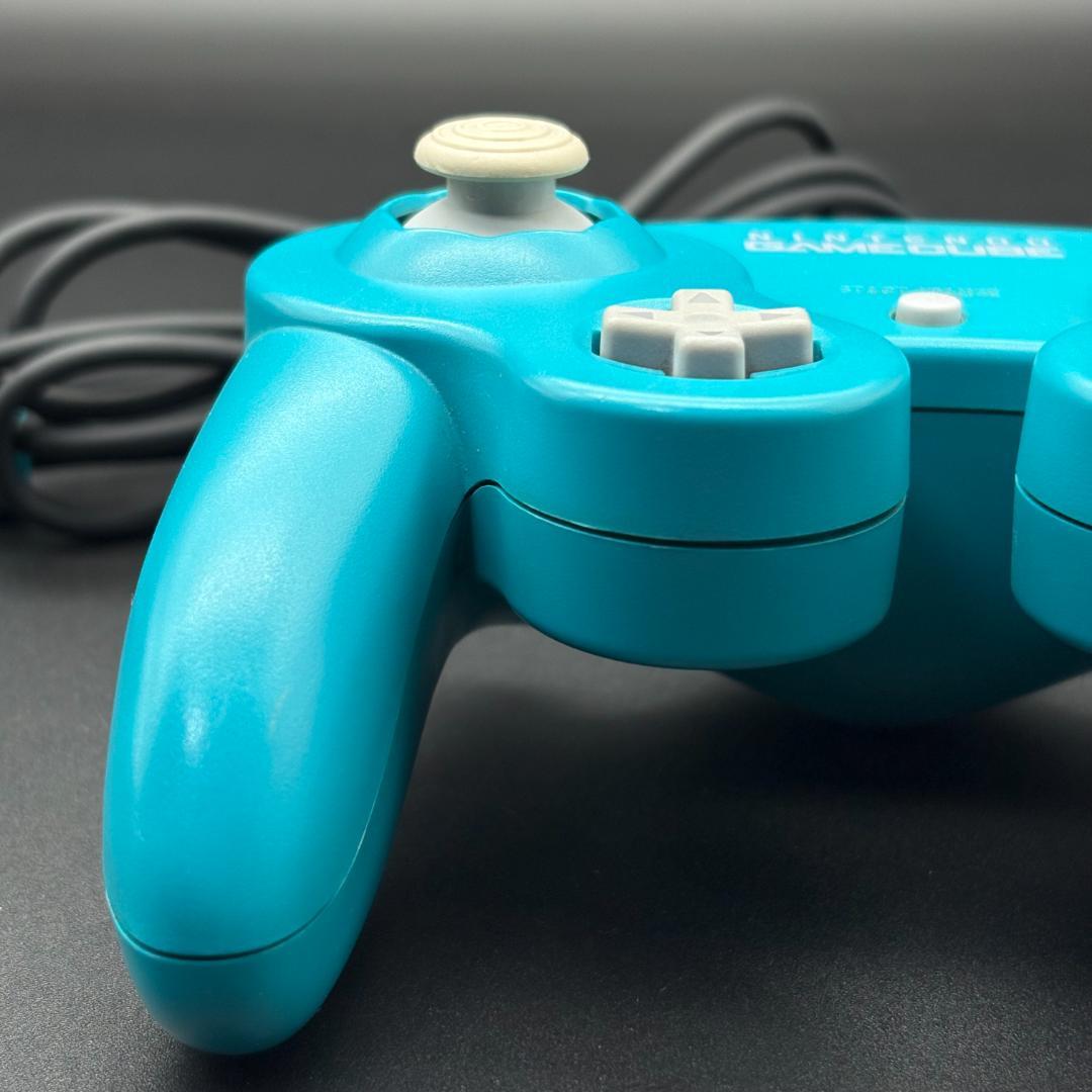 ゲームキューブコントローラー エメラルドブルー 箱付き 動作確認済み