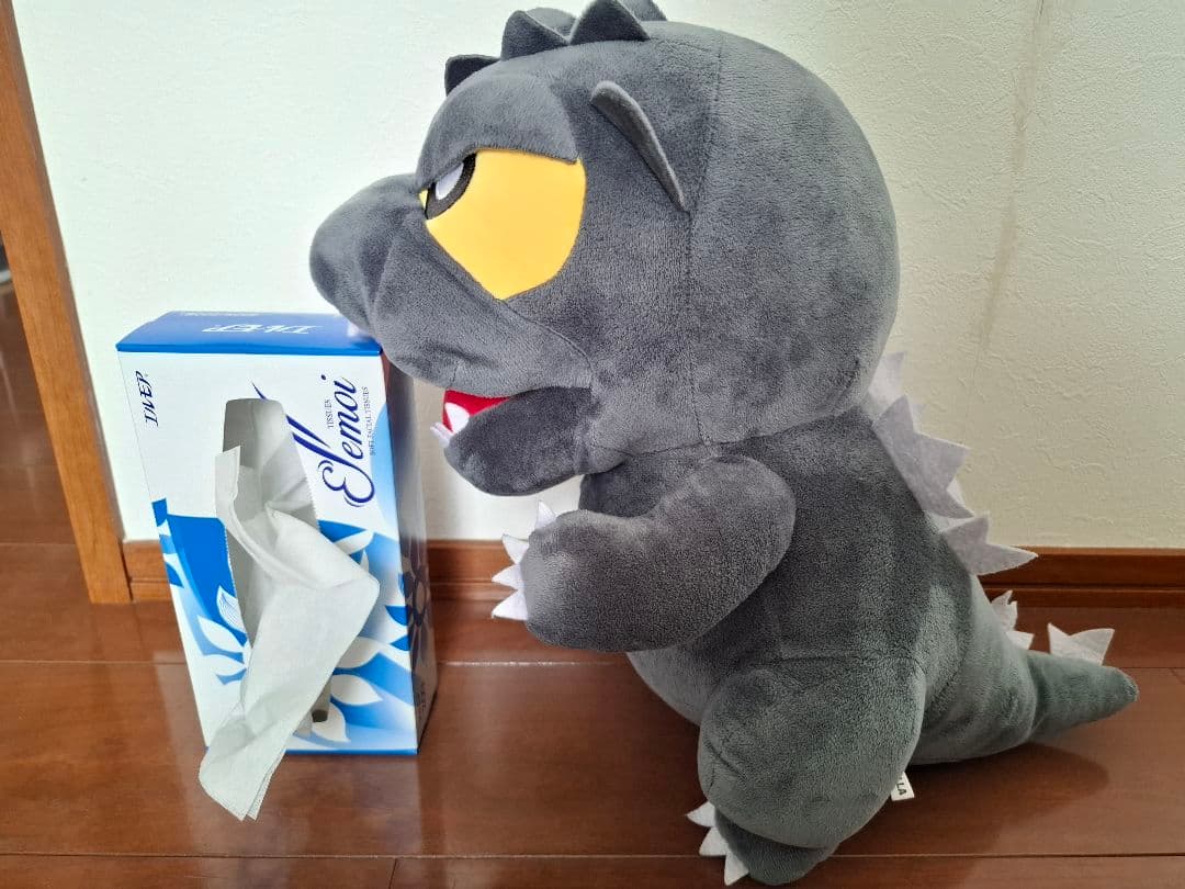 ゴジラ ぬいぐるみ 約40cm グレー - メルカリ